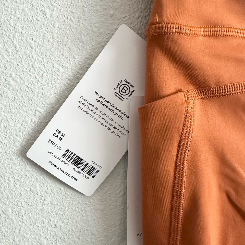 Athleta High-Rise Pocket Leggings in Burnt Orange - Picture 9 of 11